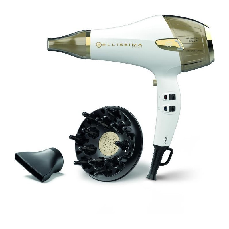 Imetec Bellissima Ceramic & Keratin Asciugacapelli Professionale 2300 W 3 Diffusori