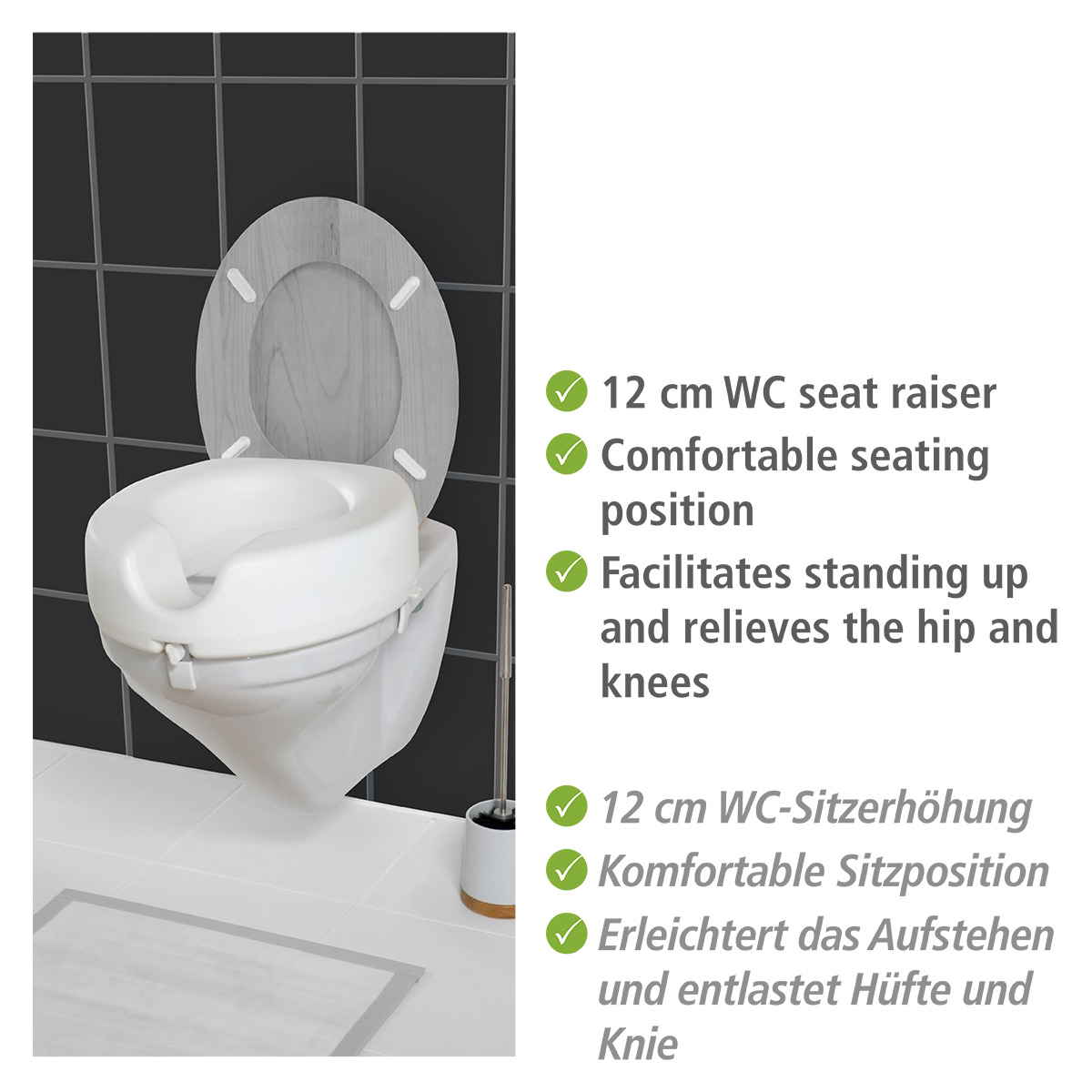 WENKO WC-Sitz "Secura" Sitzerhöhung