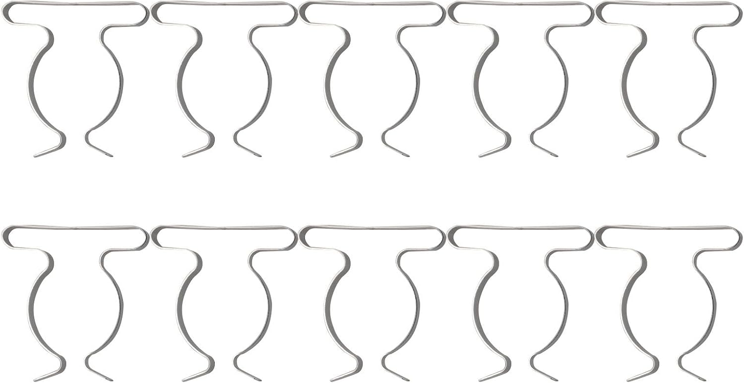 Lot de 10 pinces à ressort en acier au manganèse, clips muraux de 6 à 50 mm pour outils et tuyaux