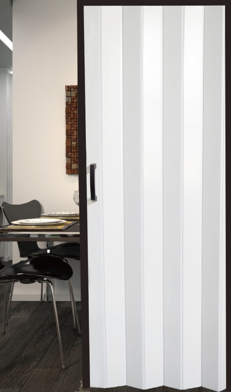 TrendLine Falttür PVC schwarz/weiß 88 x 205 cm - Image 2