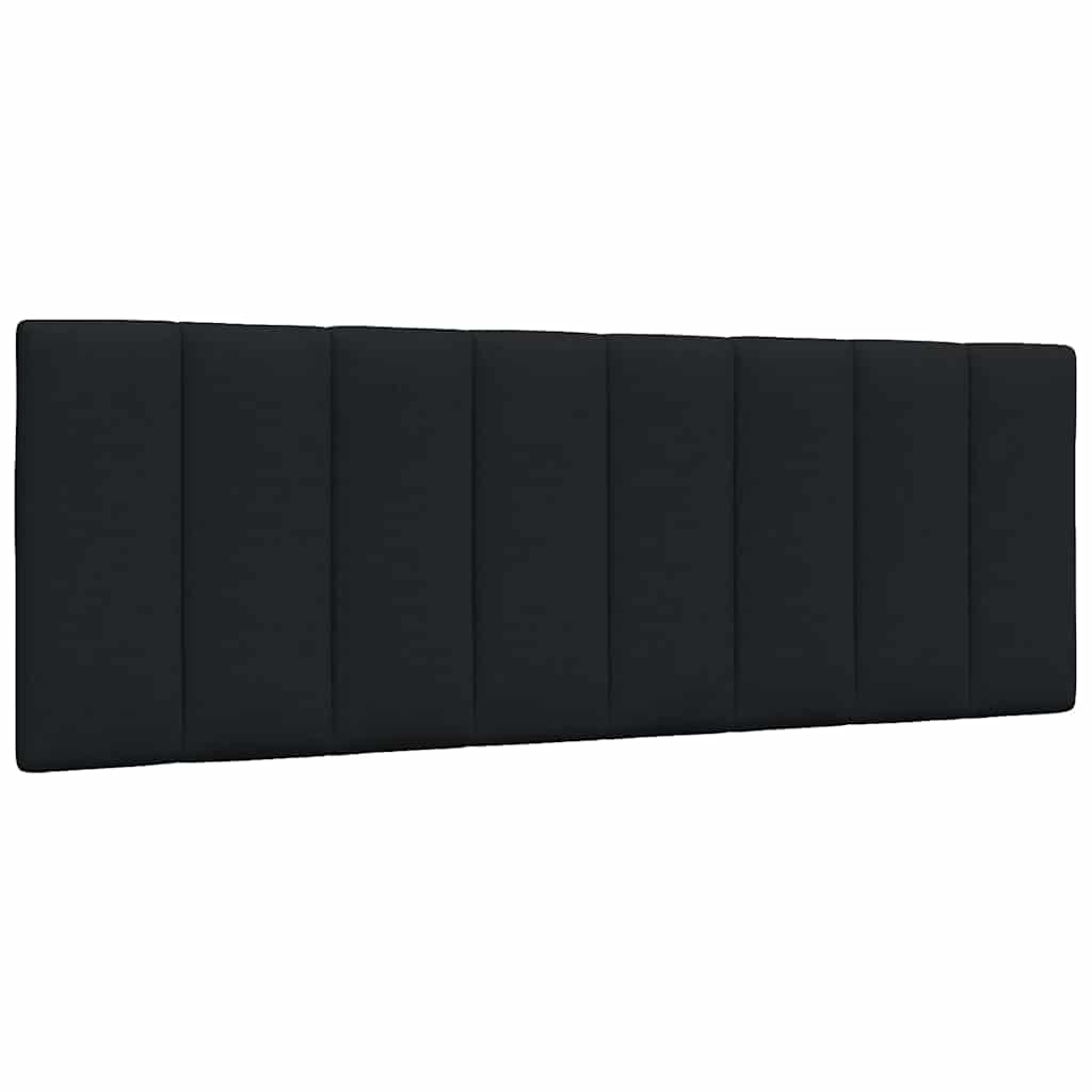 Coussin De Tête De Lit Noir 140 Cm Tissu Vidaxl