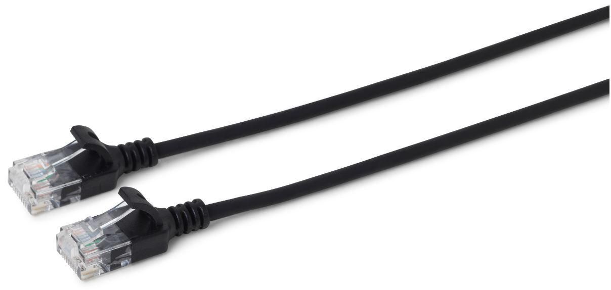 Microconnect Schwarz U/Utp Cat6a Slim 10M V-Utp6a10s-Slim