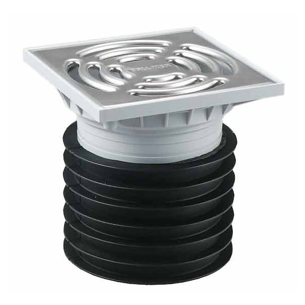 DALLMER Bodenablauf Pronto K mit Edelstahlrost DN100 120 x 120 mm 700360 - Image 3