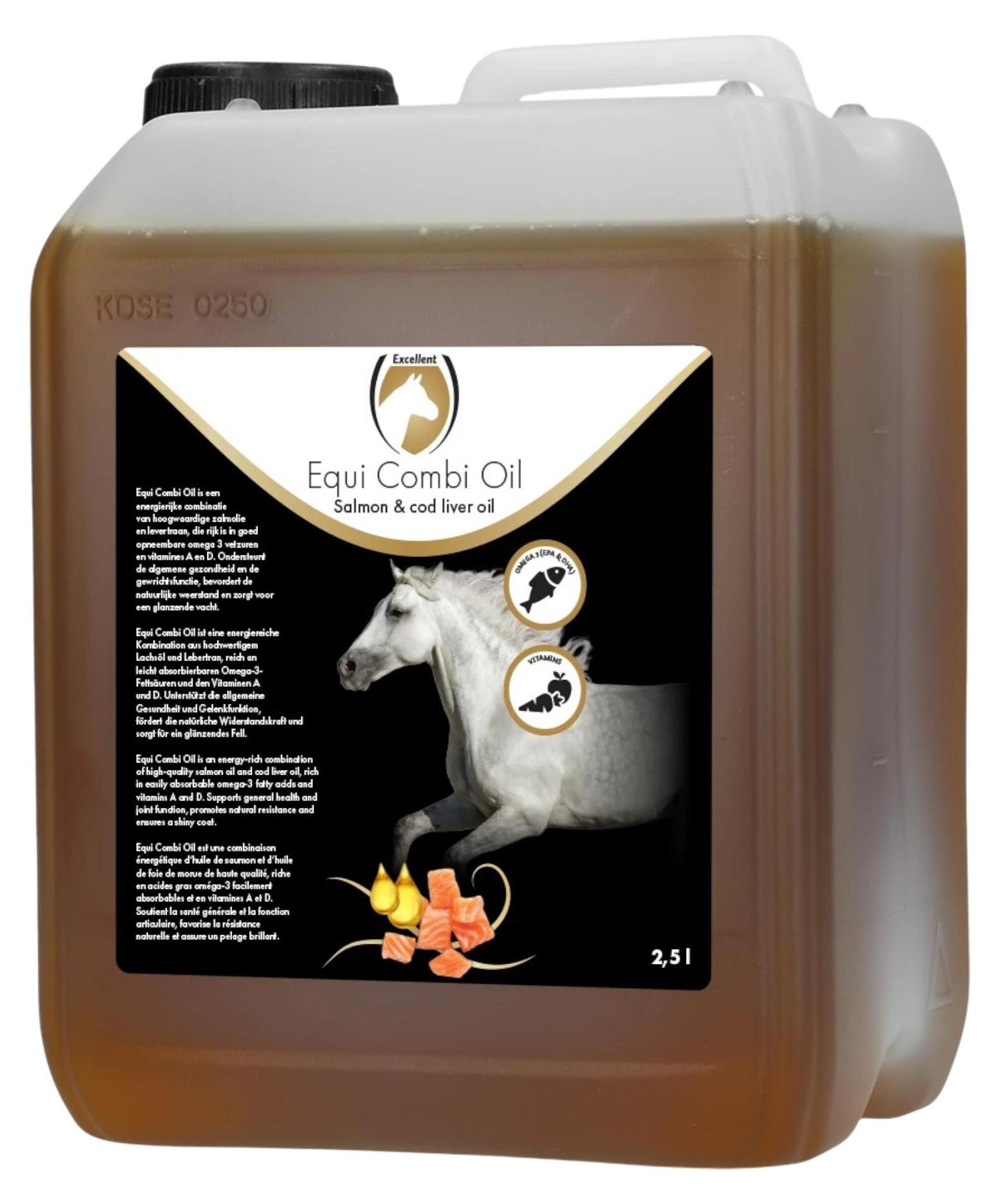 Flüssiges Pferdeergänzungsmittel Excellent Equi Combi Oil Omega 3 Vitamin A