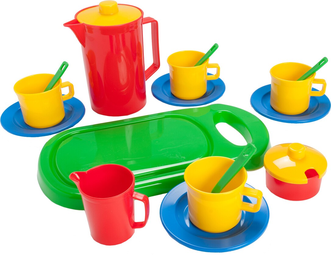 Dantoy Rot/Blau/Grün Kaffee-Set - Image 5