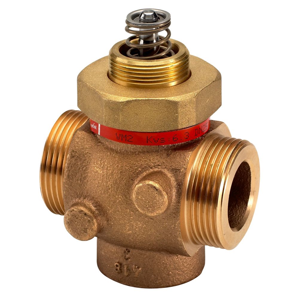 Danfoss Rot - Durchgangsventil Vm2 Dn 15 Kvs 1,6, Pn 25, Rg5, G 3/4' A