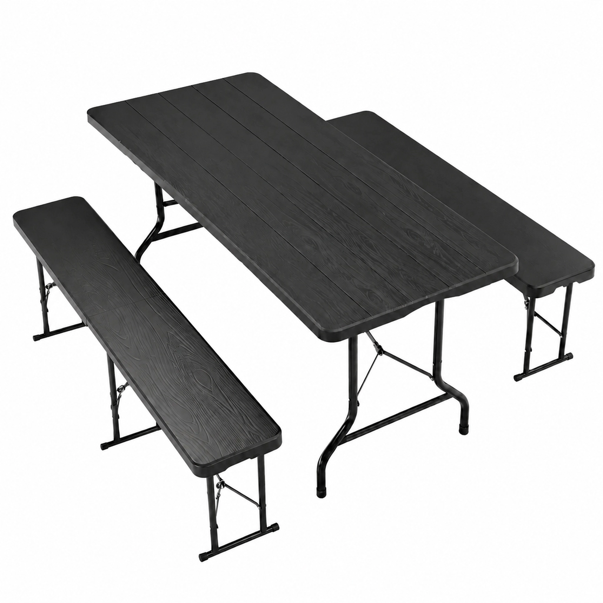 Table Pliante Et 2 Banc Pliantes - Table De Jardin 180 Rectangulaire 8