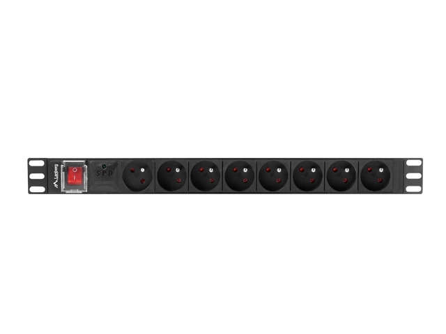 Lanberg Steckdosenleiste Pdu-08E-0200-Bk 8 Steckplätze Mit Schalter Und Überspannungsschutz - Bild 8