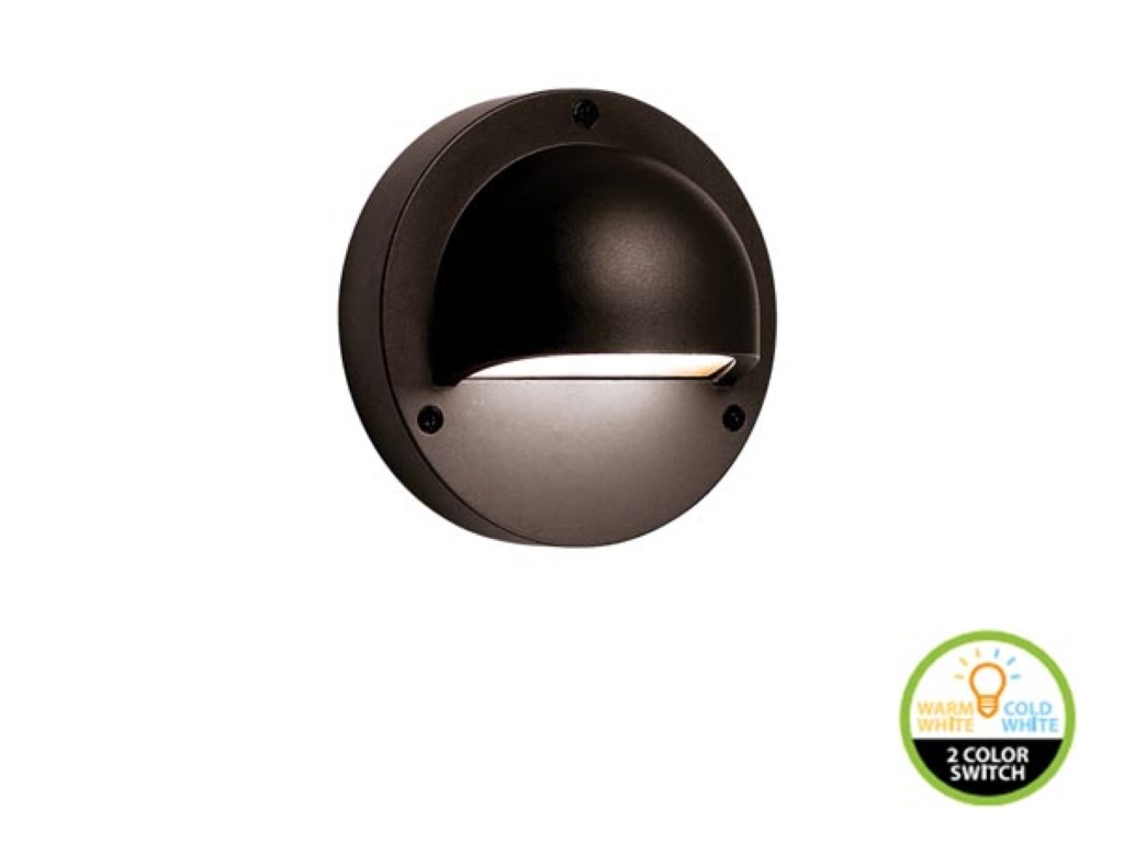 Velleman Schwarz Gartenbeleuchtung, - Deimos Black - Wandleuchte - 12 V - 30 Lm - 1 W - 3000/6000 K (30 Lm, Ip44) - Bild 6