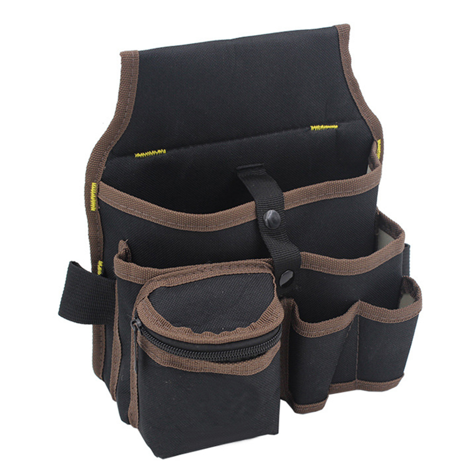 Ceinture à outils en toile Oxford 600D imperméable, poches multiples, sangle réglable, noir