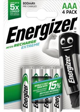 Energizer Nihm Akku Extreme Micro Aaa 800 Mah 4Er Pack Batterie