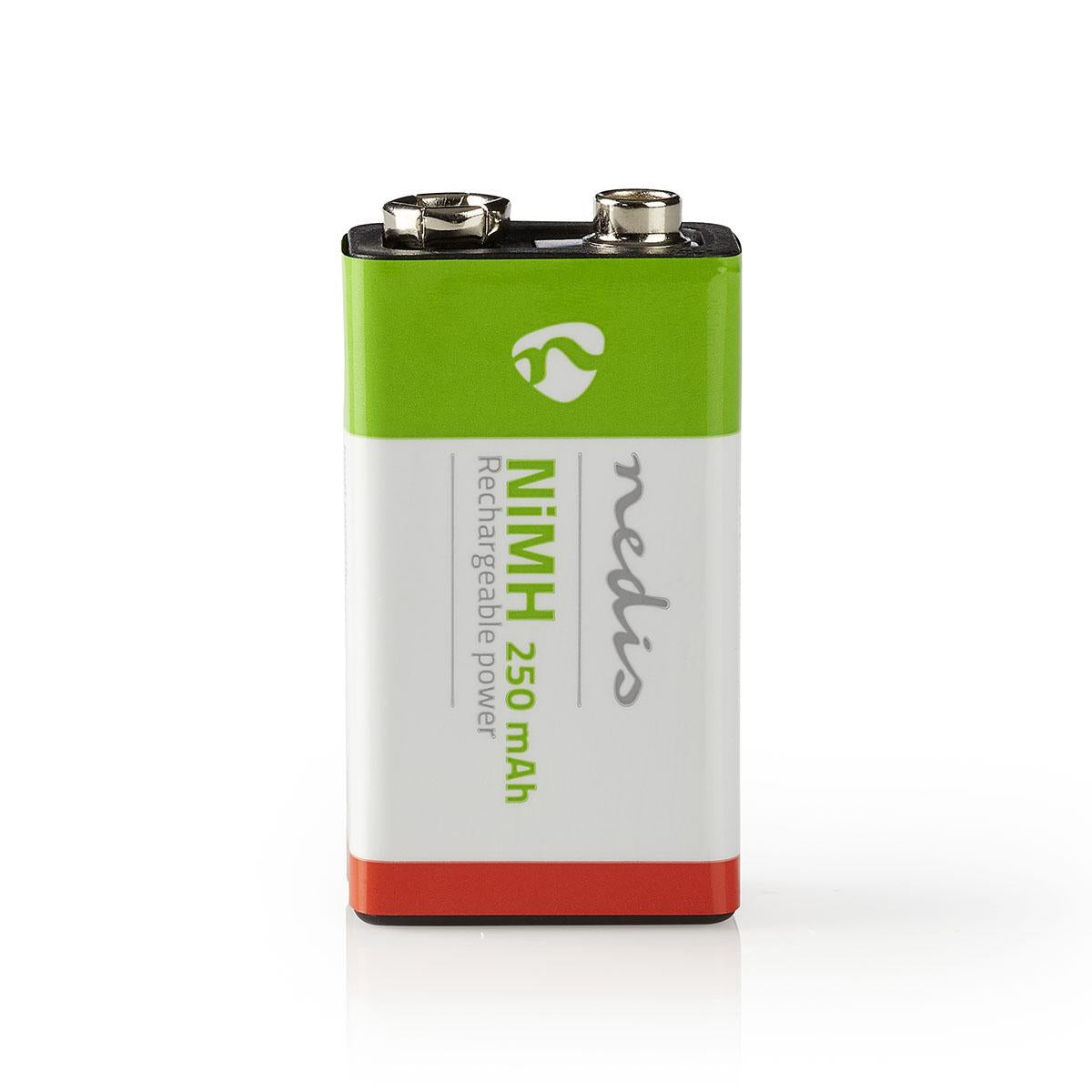 Wiederaufladbarer NI-MH-Batterie E-Block - 8.4 V DC - 250 mAh - vorgeladen - 1-Blister - 6LR61 - Grün/Red - Bild 4