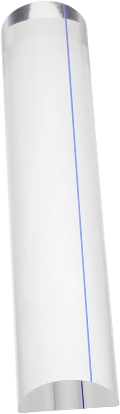 Règle loupe transparente en acrylique avec ligne de repère, marque-page et outil de mesure