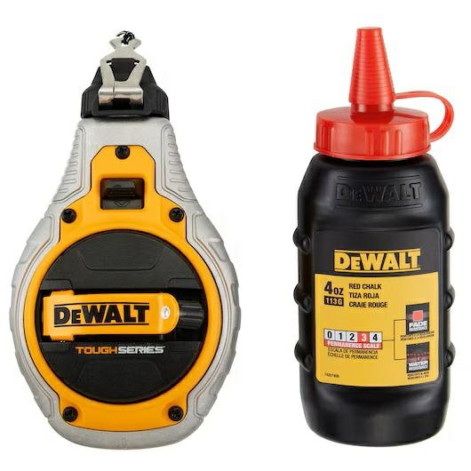 Dewalt Kreidemarker-Set Mit Kordel (Rot) Dwht48335rc-0 5054905326883
