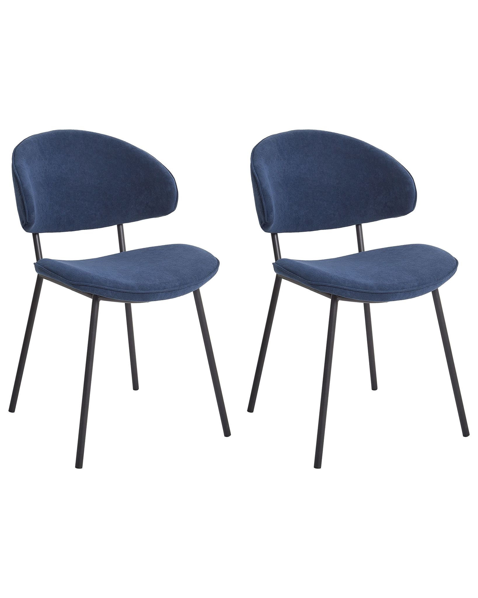 Beliani - Lot De 2 Chaises De Salle À Manger Modernes Sans Accoudoirs