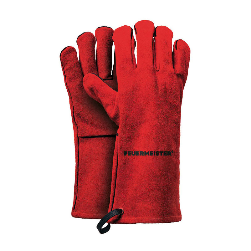 Unbekannt Grillhandschuh Leder Rot Gr. 10 4260516340014