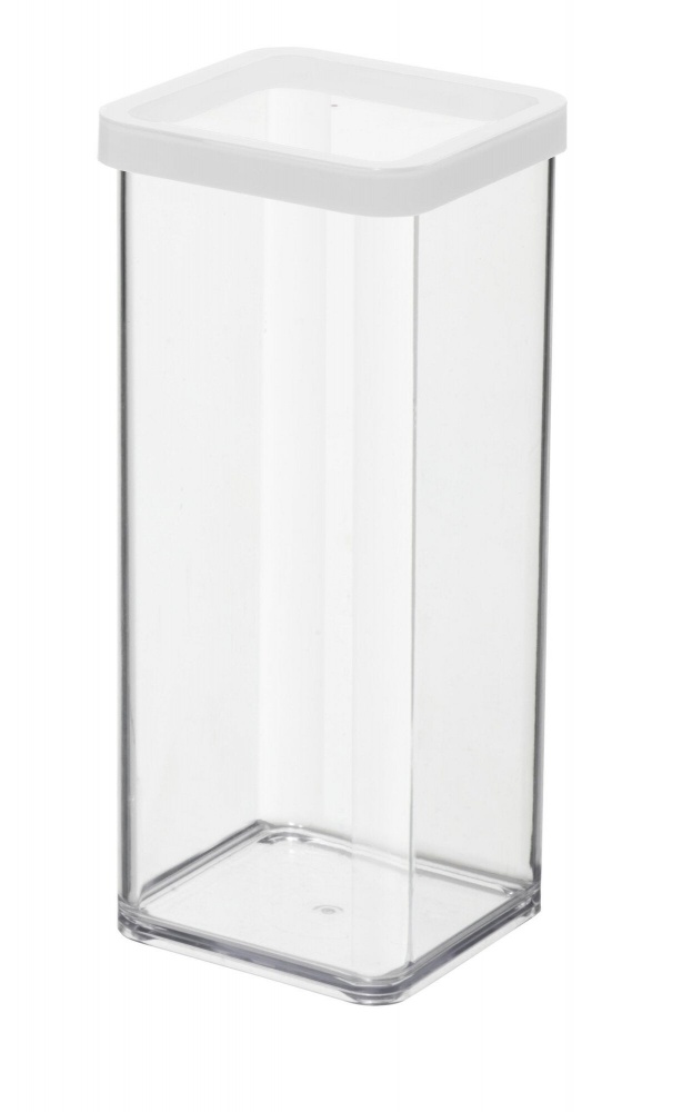 Rotho 11605 Rechteckige Box 1,5 L Transparent, Weiß
