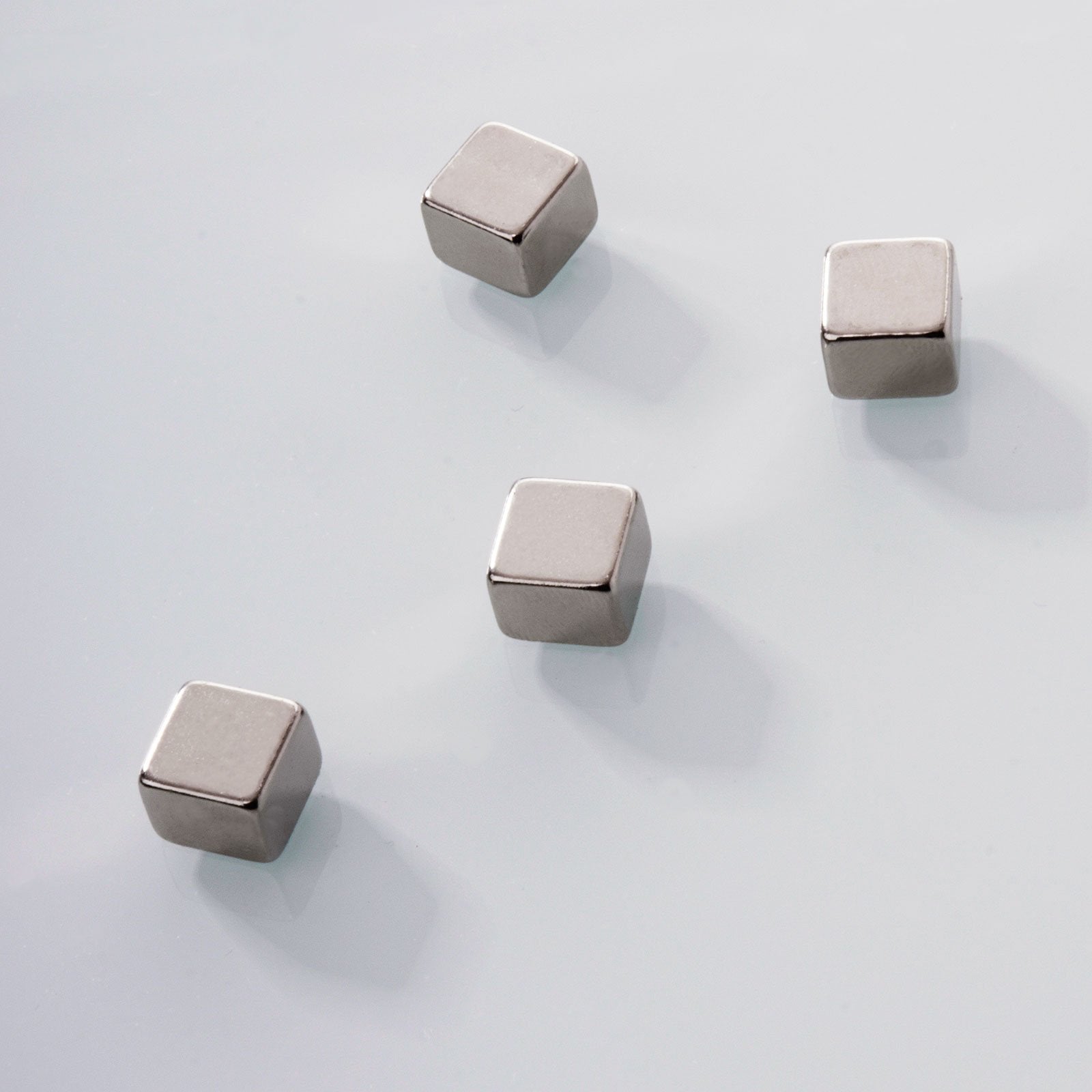 Office Marshal Neodym-Power Mini-Magnete | 4Er-Set | Verstärkte Magnetisierung Silber - Image 2