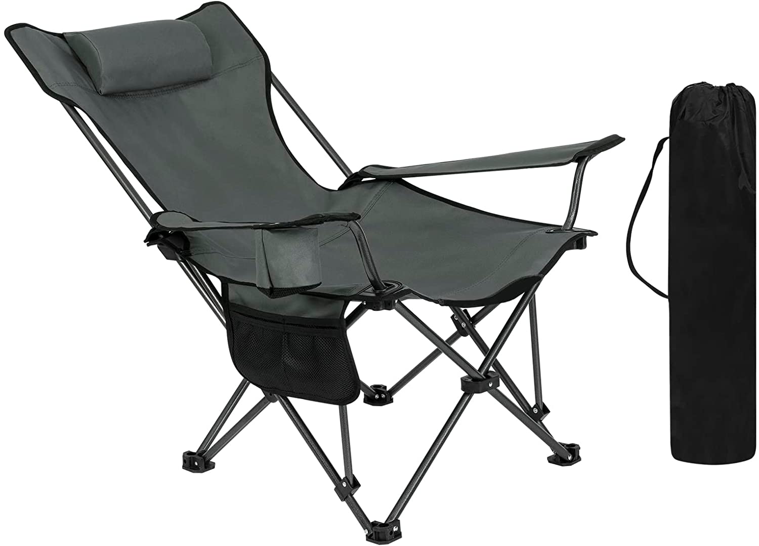 Woltu - Chaise De Camping, Fauteuil De Pêche Avec Appui-tête