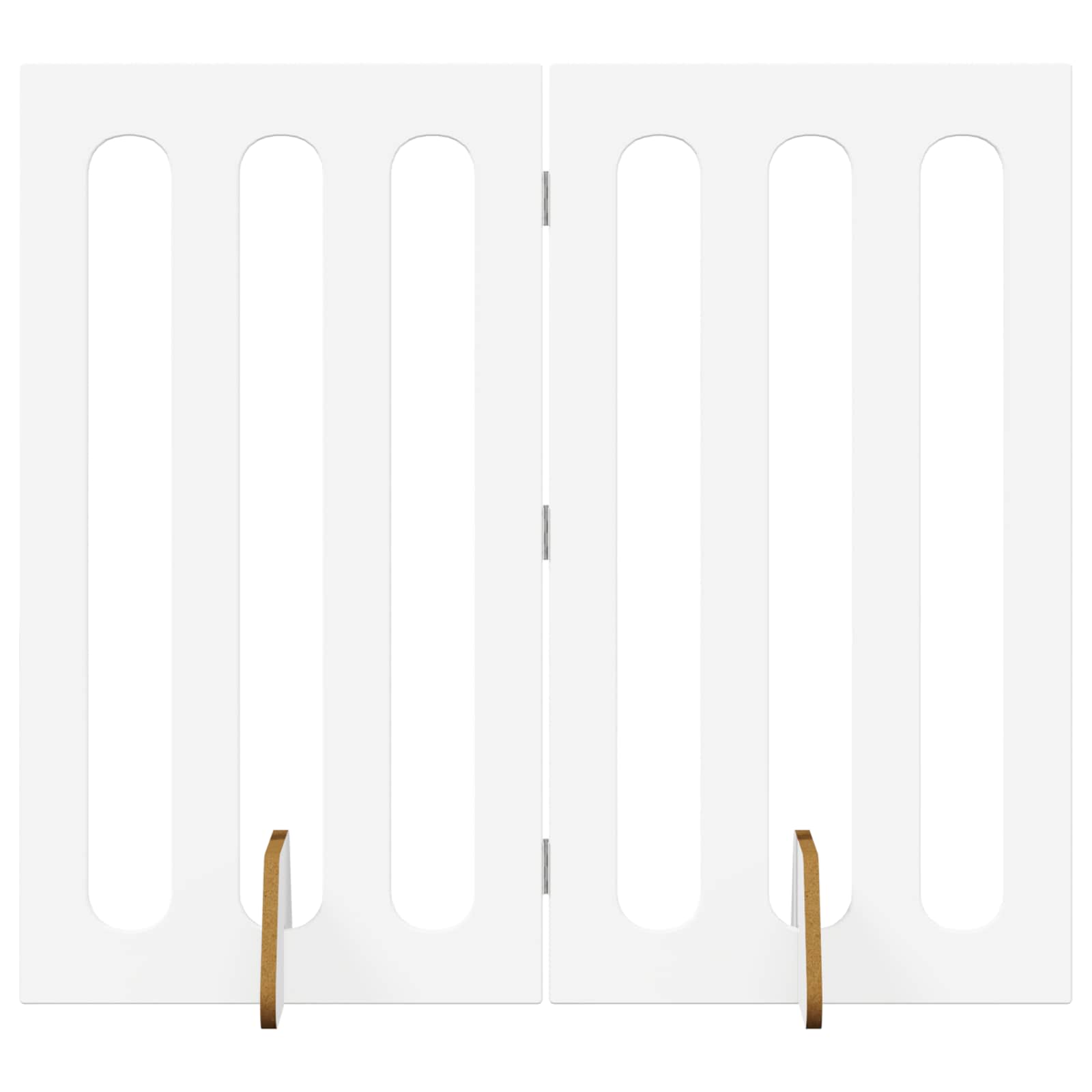Vidaxl Folding Pet Fence 2 Pcs White 100.5 X 38 X 90 Cm 8721364674615