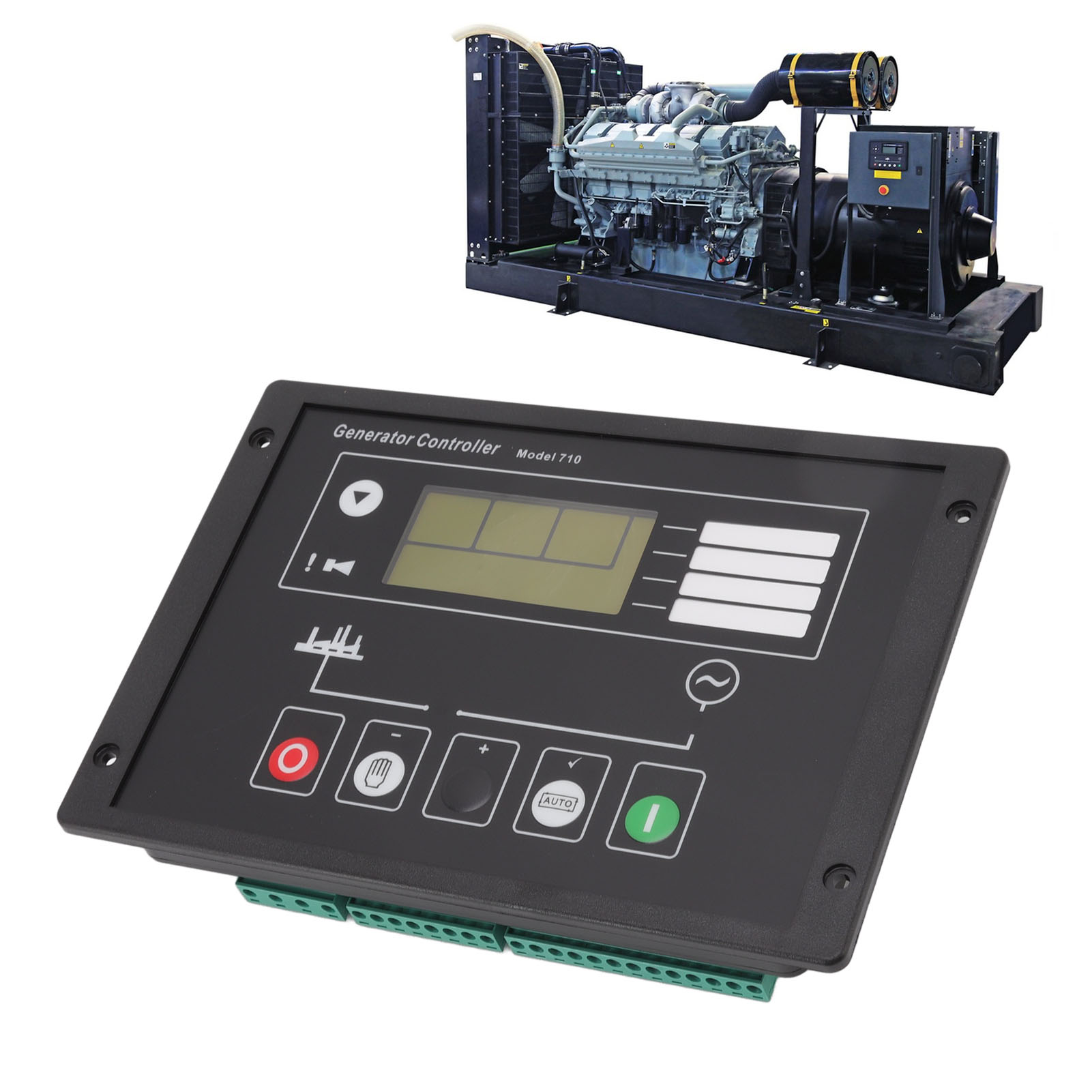 Contrôleur de groupe électrogène diesel automatique, ABS, 21 × 14,7 × 3,6 cm, 424 g