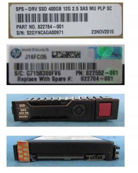 HP 822784-001 873566-001_822555-B21 Hot-plug SSD 400GB 2.5 Inch SAS interfac ~E~ - Bild 3