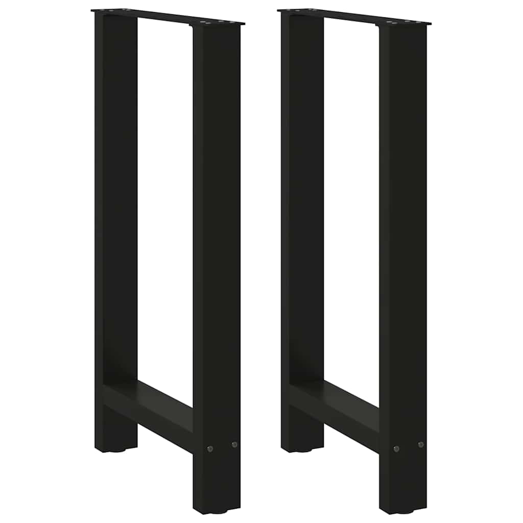 Bar Table Legs Black 2 Pcs 50x(90-91) Cm Steel Vidaxl