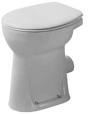 Duravit Weiss Stand-Wc Duraplus Sudan, 465+100Mm Erhöht, Abgang: Waagerecht, Weiß, 0212090000 - Image 2
