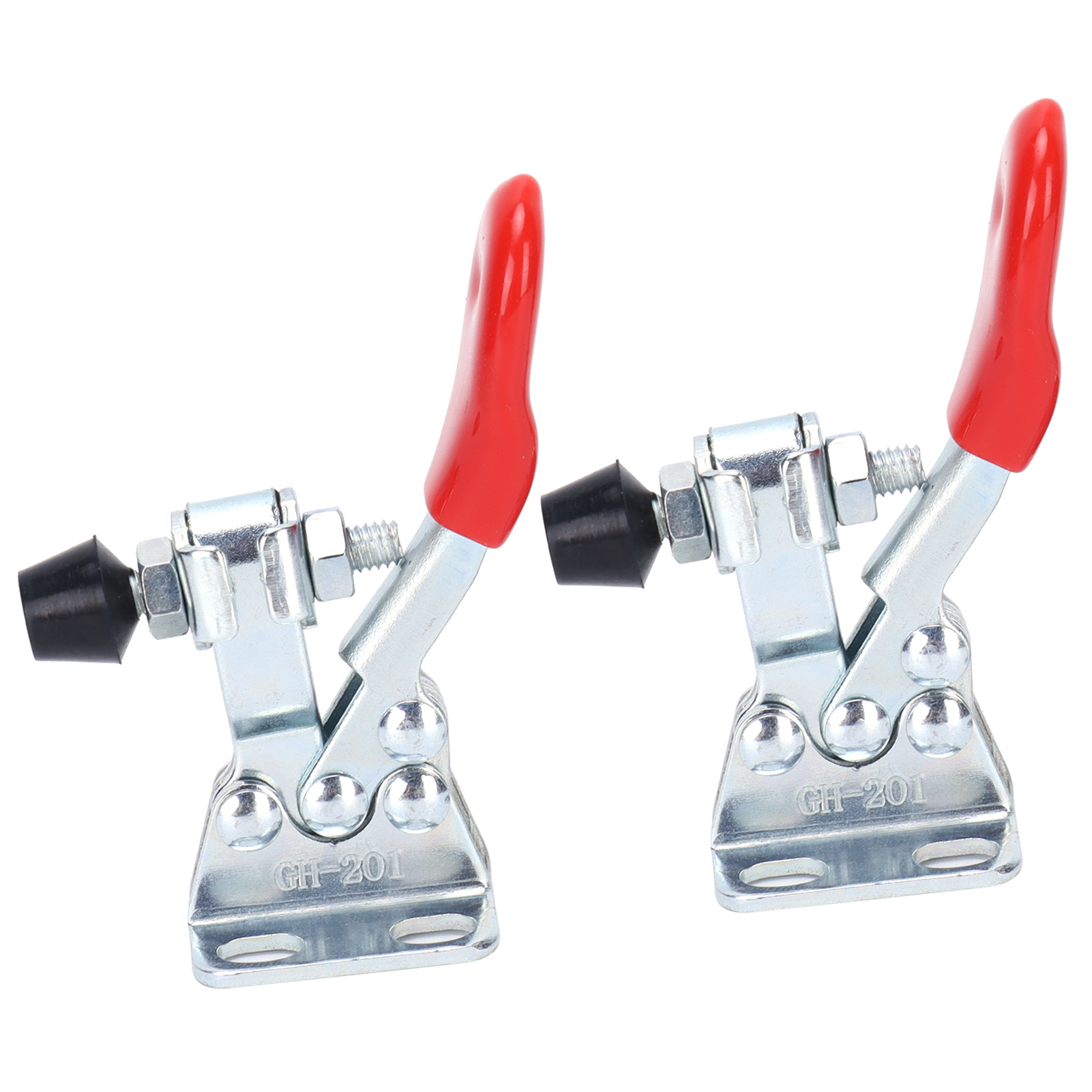 Pince à genouillère à dégagement rapide, serrage horizontal antidérapant, capacité 27 kg, lot de 2