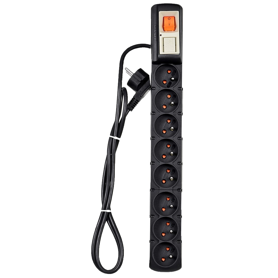 Graphskill Schwarz Acar S8 Pro Überspannungsschutz 1,5 M