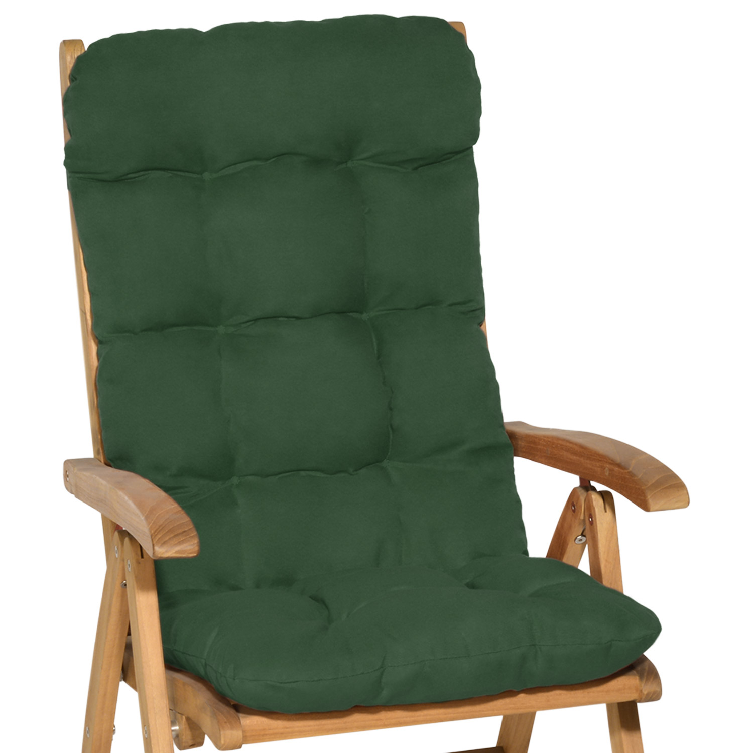 Beautissu – Lot De 2 Coussins Pour Chaise À Haut Dossier – Dimensions 120x50x8cm – Tissu 100% Polyester – Résistance Uv 5 – Fixation Par Cordons