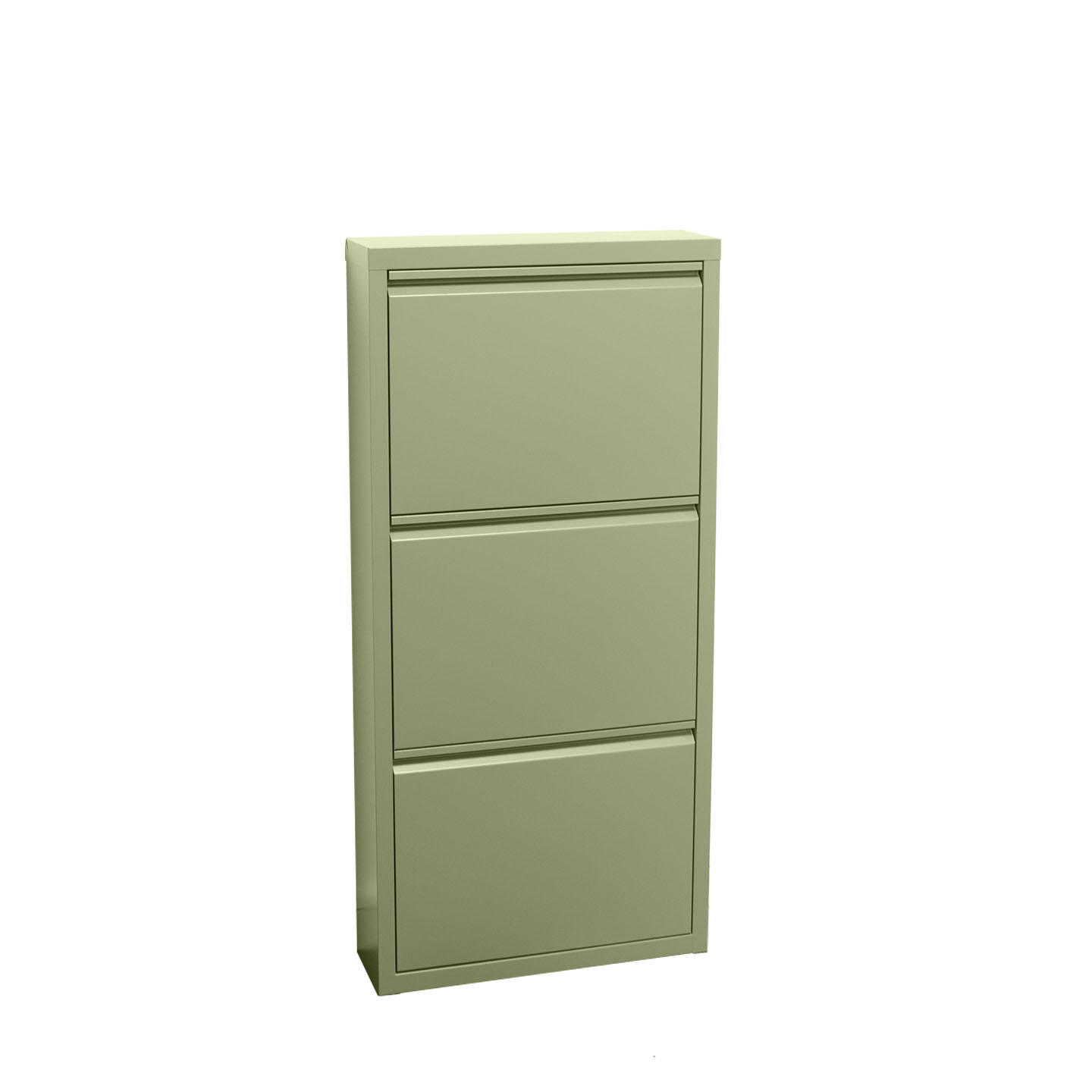 Ebuy24 – Armoire À Chaussures 3 Portes En Métal Vert Ral 6013