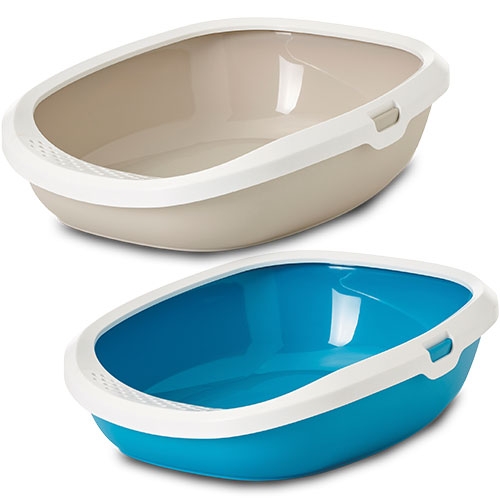 Nobby Pet Blau Katzentoilette Medium Mit Rand Gizmo - Bild 3