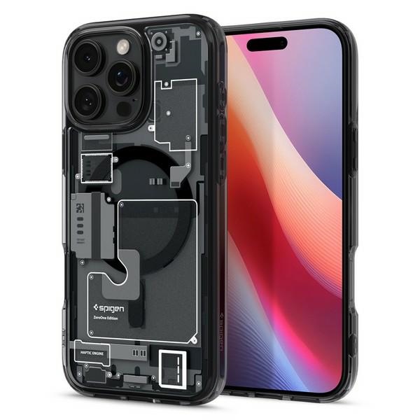 Spigen Ultra Hybrid MAG (Apple iPhone 16 Pro), Smartphone Hülle, Grau, Transparent, Schwarz - Bild 4