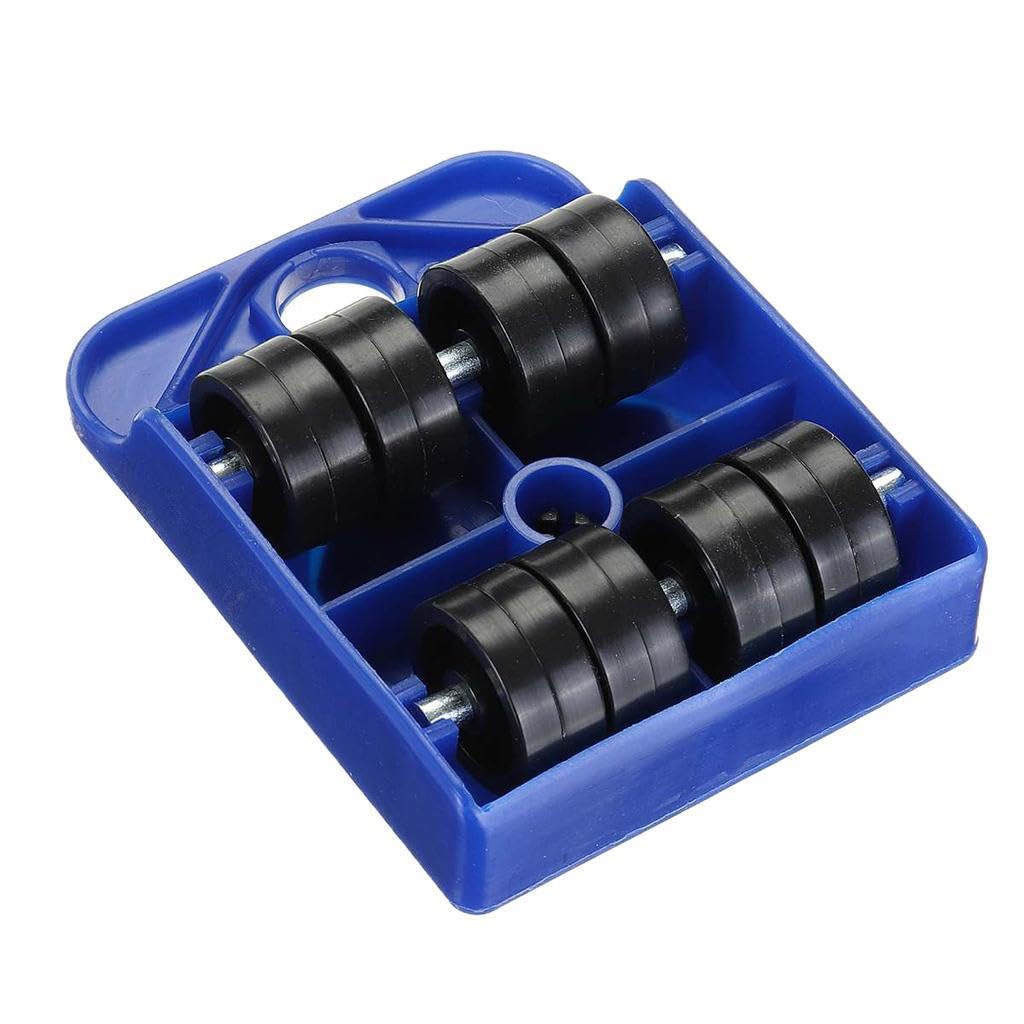 Lève-meubles roulant avec poignée antidérapante, fer et poulies ABS, charge 150 kg, patins inclus, lot de 2