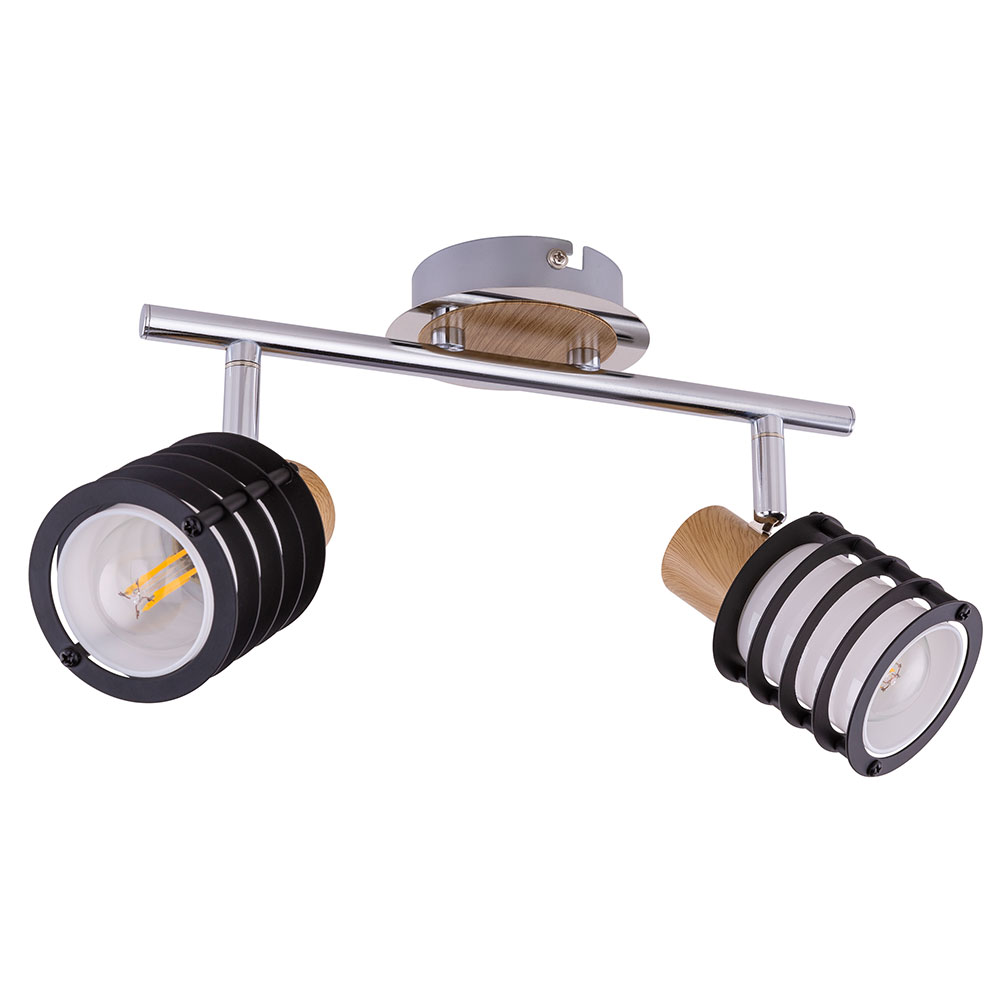 Globo Lighting Lampada Da Soffitto A 2 Luci In Metallo, Design Sala...