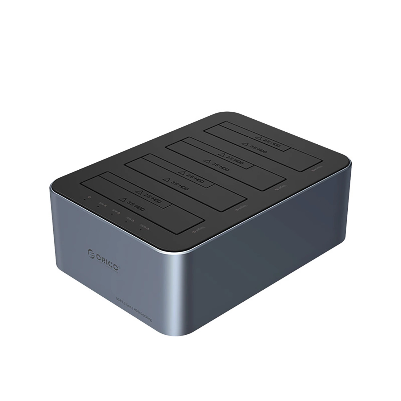Orico Dockingstation für 4 Laufwerke mit Offline-Klonfunktion 2,5/3,5 SATA HDD/SSD - grau - Bild 3