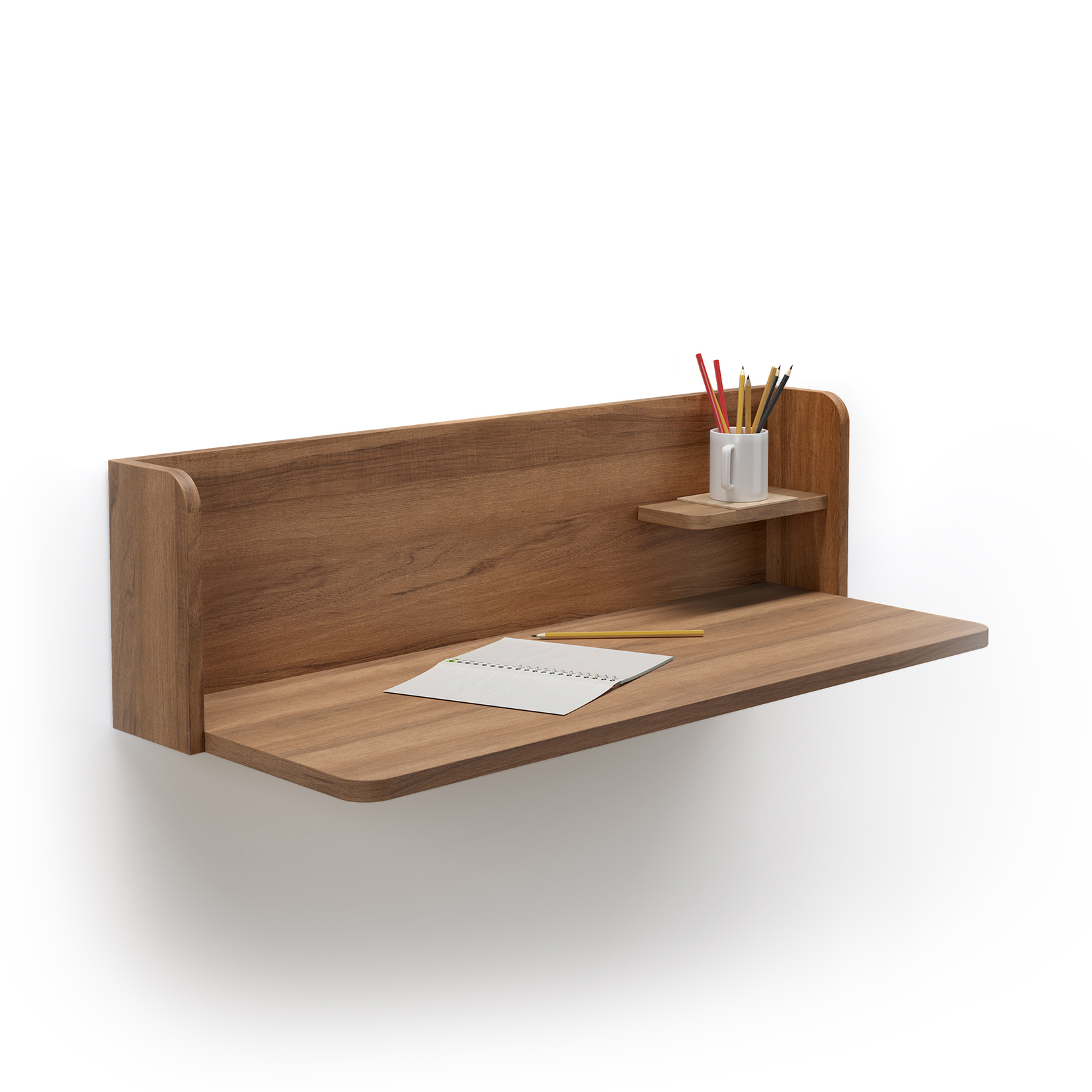 Bureau Mural Valencia En Mélamine – Dimensions 90x35cm – Design