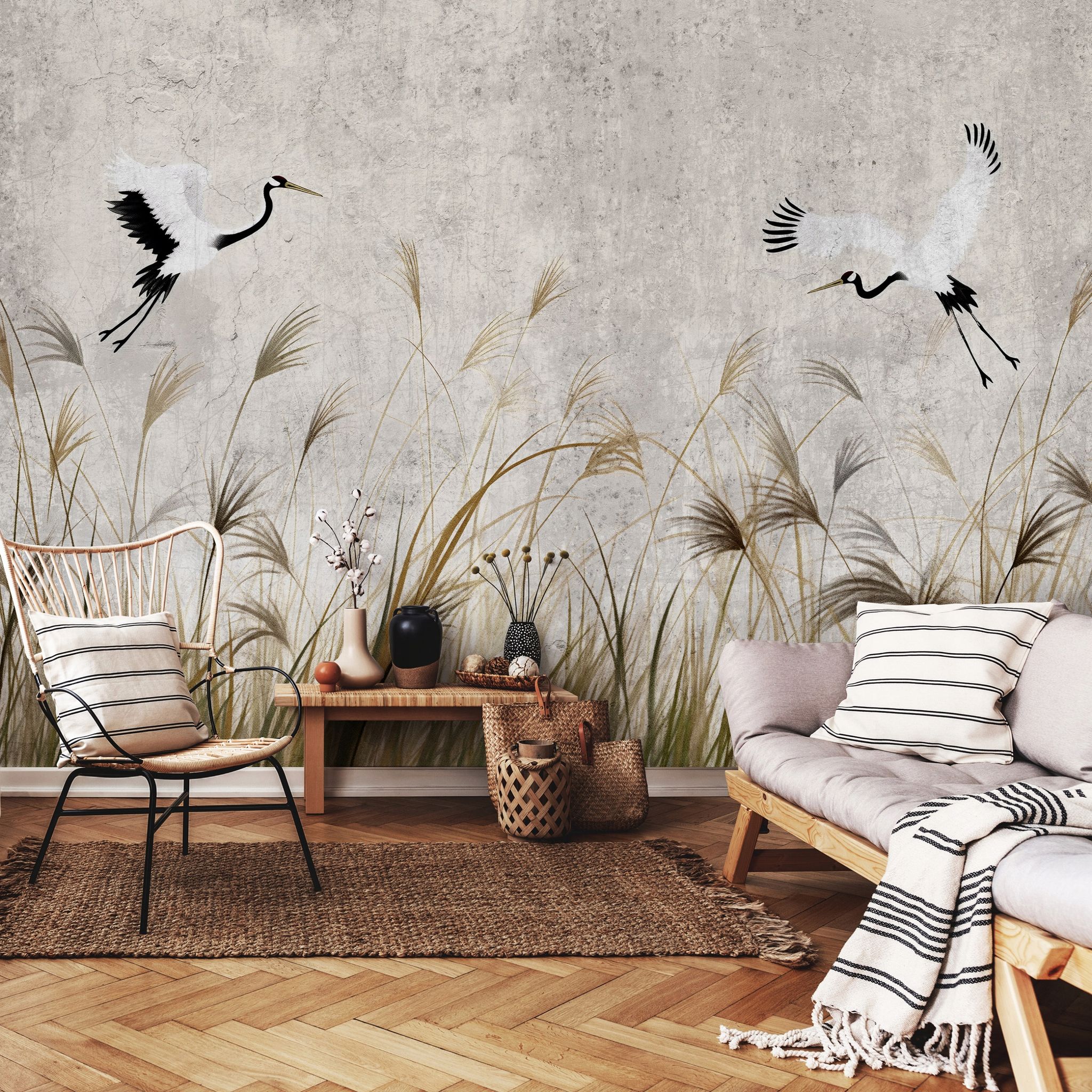 Wallarena Vlies Fototapete Vögel 250x175 Cm, Tapeten, Für Wohn Und Schlafzimmer, Vliestapete Wandtapete Tapete 3d Effekt- Inkl. Kleister - Botanisch Boho