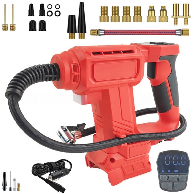 Milwaukee M18 18v Akku-luftkompressor, Elektrische Luftpumpe Mit Automatischer Abschaltung Und Led-leuchte, Kompressor Für Auto-/fahrrad-/ball-batterien