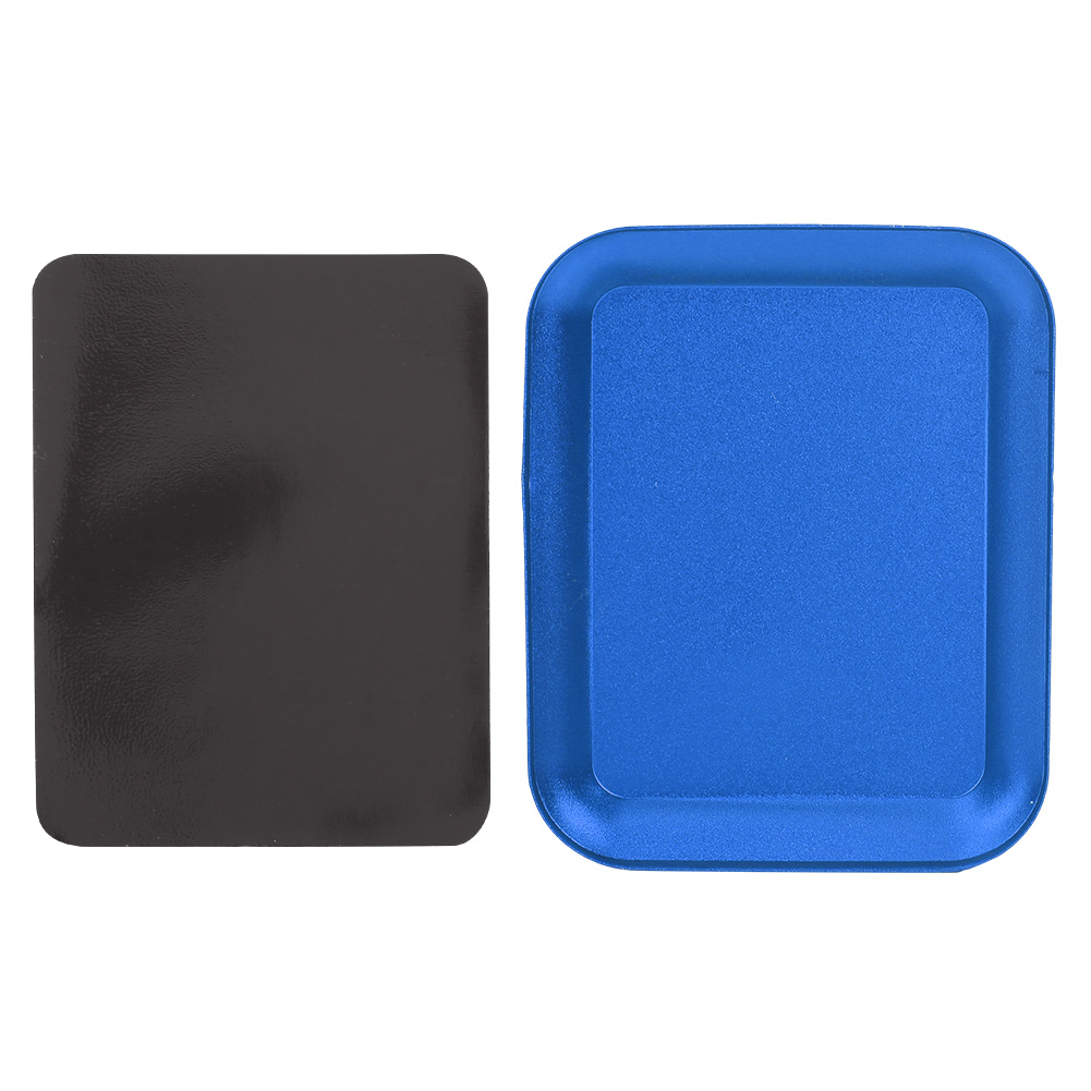 Plateau magnétique de rangement pour vis, écrous et boulons, alliage d'aluminium, 10,6 x 8,6 cm, bleu