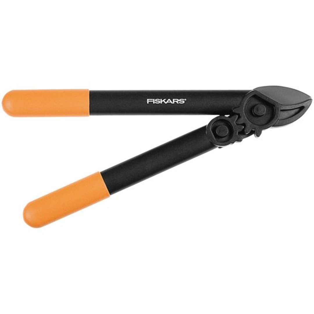 Fiskars Schwarz 1000581 Powergear, 40 Cm L31 Astschere Amboss
