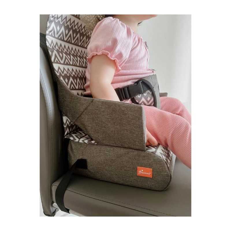 Dreambaby Grau G6040 On-The-Go Kinder-Sitzerhöhung, Tragbare Sitzerhöhung Für Hochstuhl Mit Praktischen Staufächern, Passend Für Die Meisten Esszimmerstühle, Leicht, Kompakt Und Reisefreundlich - Image 3