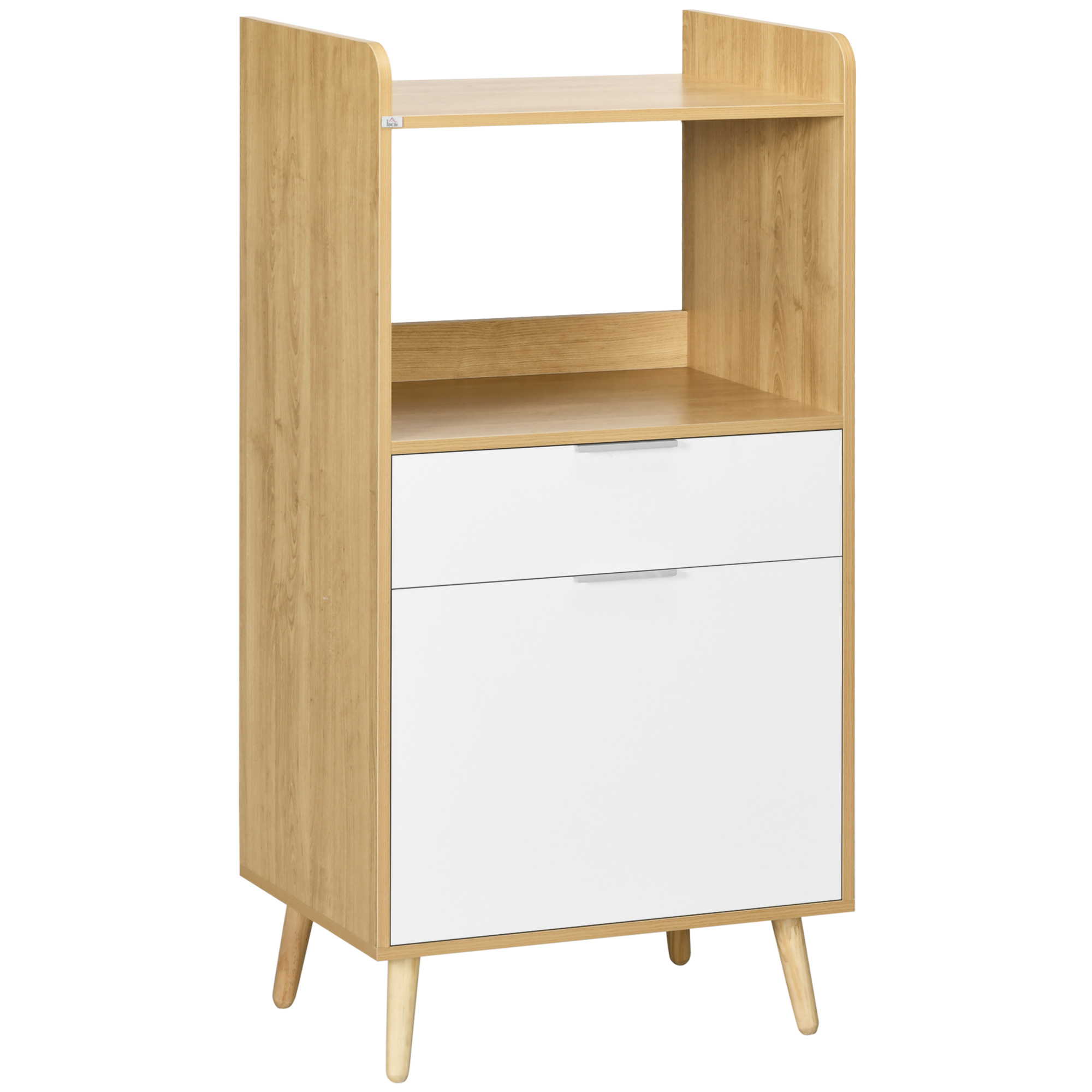 Meuble Desserte De Cuisine Micro-onde Style Scandinave - Porte