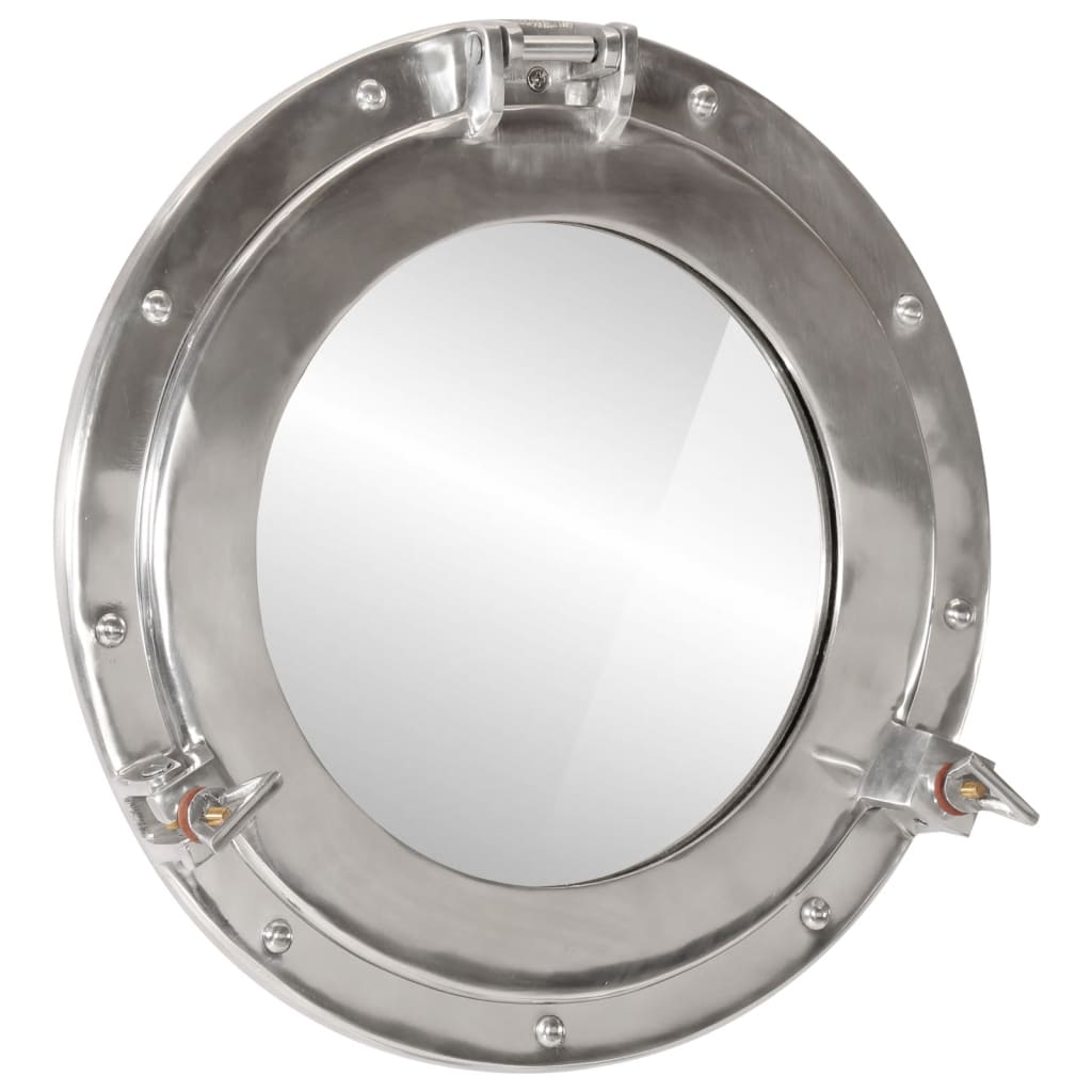 Vidaxl - Miroir En Forme De Hublot Mural Ø38 Cm Aluminium Et Verre