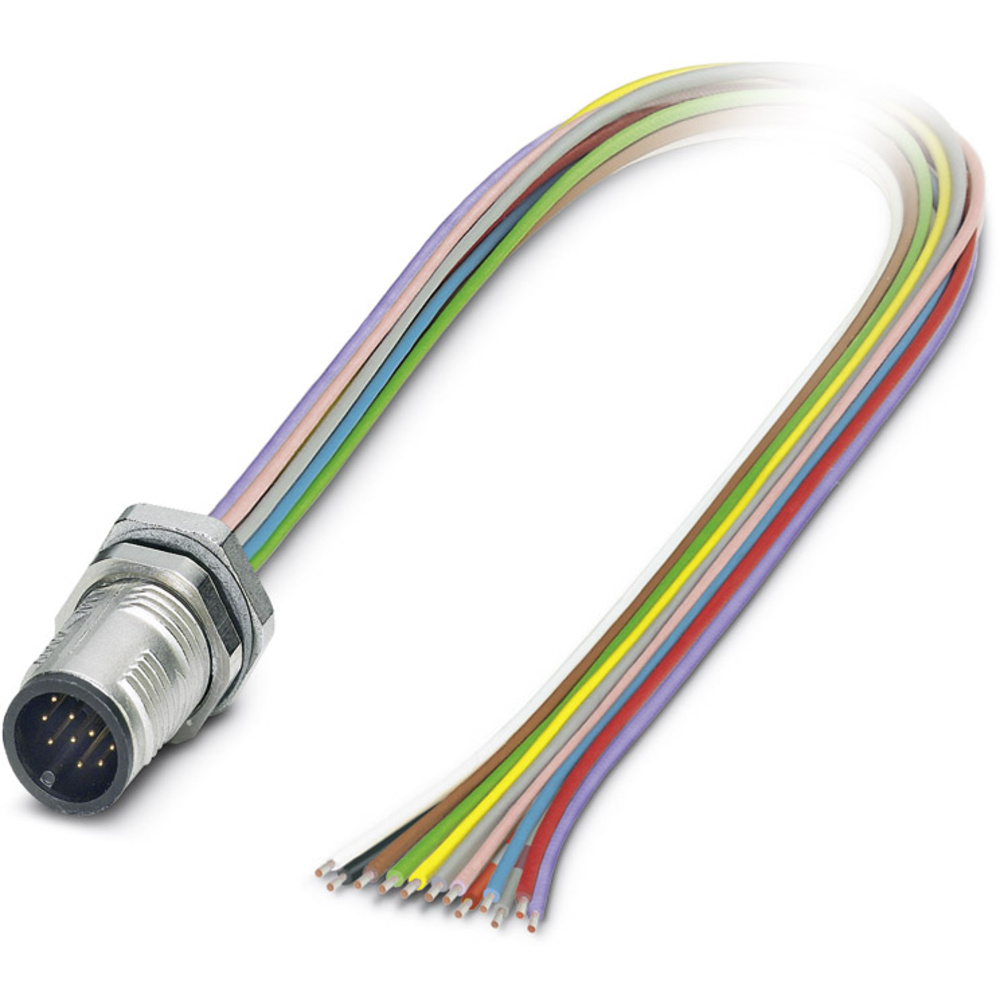 Phoenix Contact 1437122 Sensor-/Aktor-Einbausteckverbinder M12 Stecker, Einbau 0.50 M Polzahl Sensor