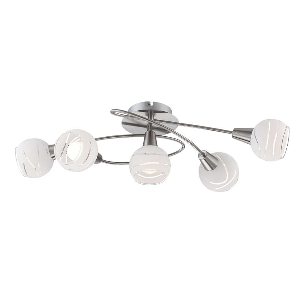 Globo Silber/Weiss Deckenleuchte, Deckenleuchte (E14) - Bild 2