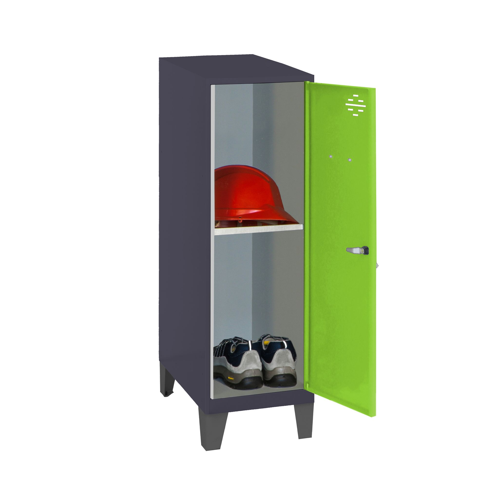 Simonrack Grün Mini-Metal-Gebrauchsschrank Anthrazit Mit Schloss