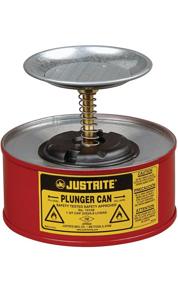 Justrite - Sparanfeuchter 1,0 L Stahlblech D185xh143mm 697841002685