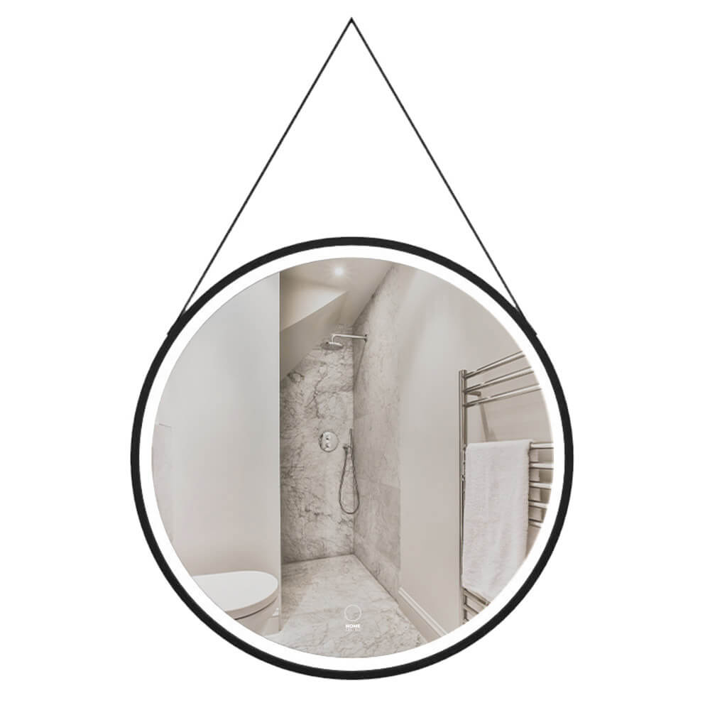 Home Deluxe - Miroir Led Rond Avec Suspension Fiana Taille : 40 Cm